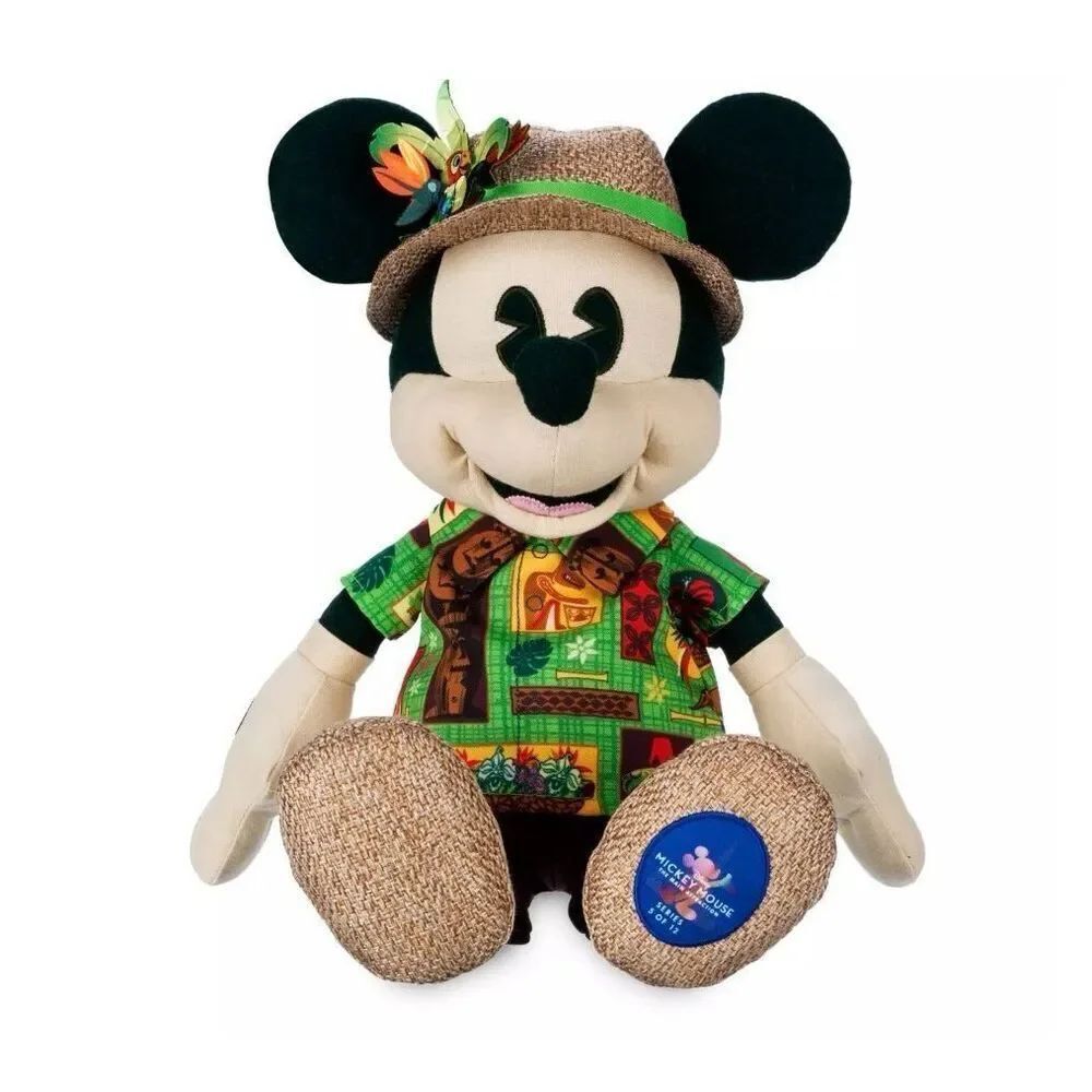 Disney 50th Anniversary Main Attraction Plush Mickey Mouse Enchanted Tiki Room